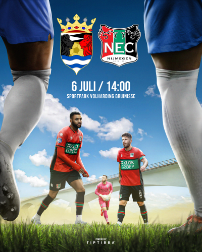 Aankondiging wedstrijd N.E.C.